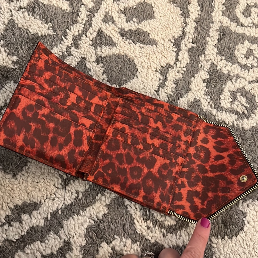 Rebecca Minkoff wallet, red leopard, pre-loved! - Picture 3 of 8